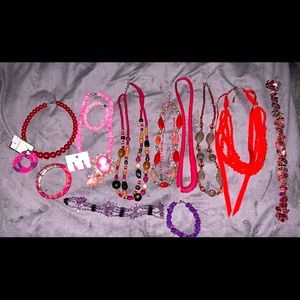Pink Jewelry Lot
